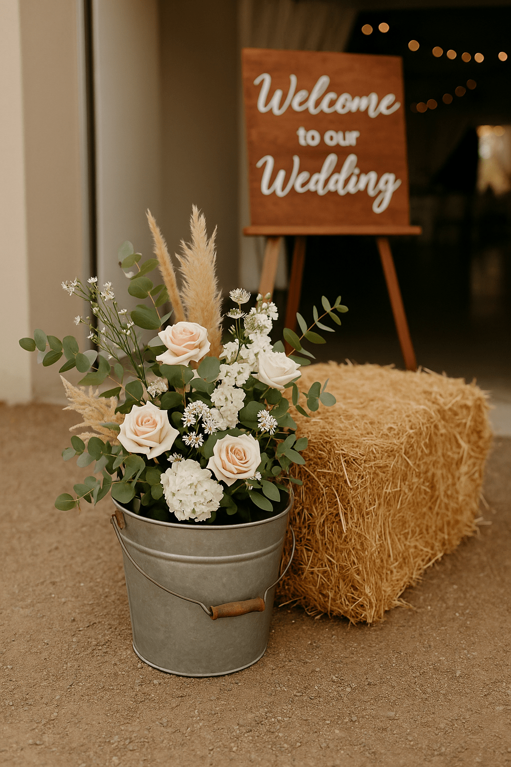 entrée champêtre pour mariage