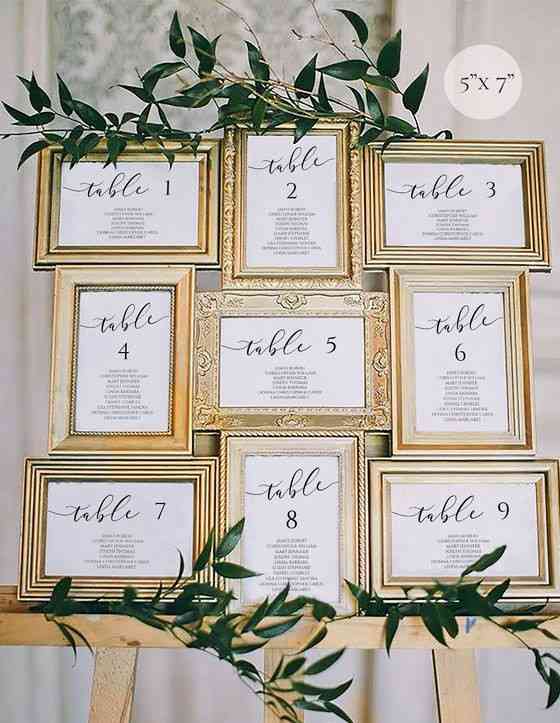 Plan de table photo mariage