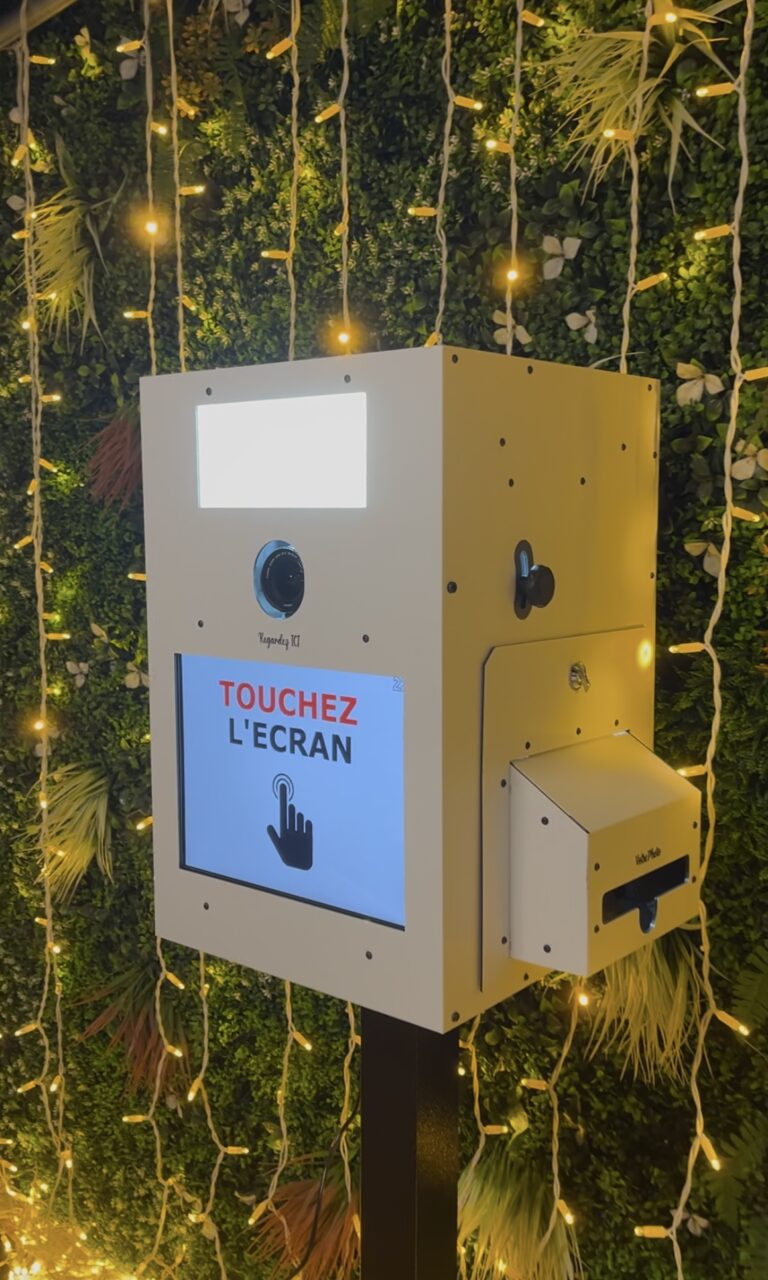 Borne photo avec imprimante, et écran tactile