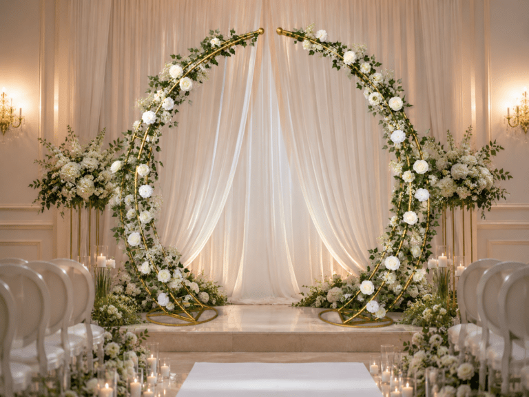 Arche de mariage Molie chic et élégante en location à Rennes pour cérémonie laïque et mariage haut de gamme