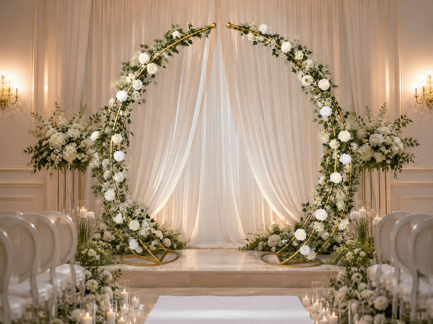 Arche de mariage Molie chic et élégante en location à Rennes pour cérémonie laïque et mariage haut de gamme