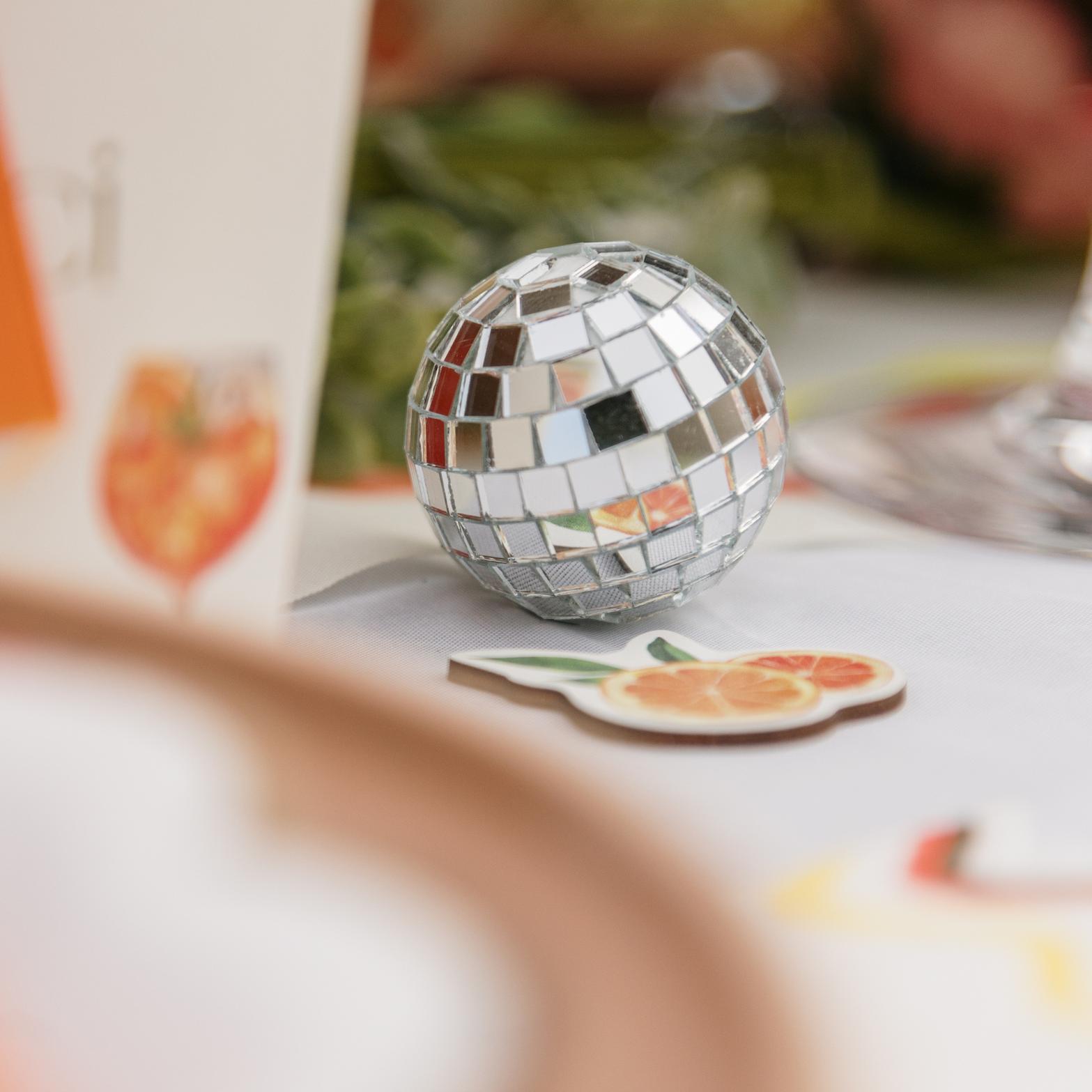 Petites boules à facettes 4 cm 3,5 cm 3 cm pour décoration de table – Esprit Fête