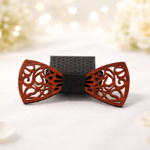 nœud papillon en bois