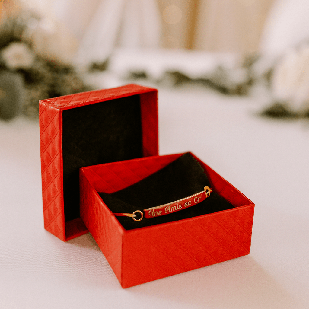 bracelet personnalisé "une amie en or"
