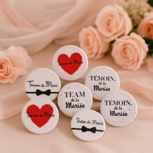 badge mariage pour témoins