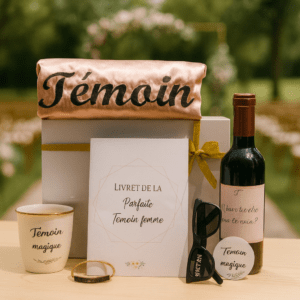 Coffret cadeau femme mariage témoin – Onyx