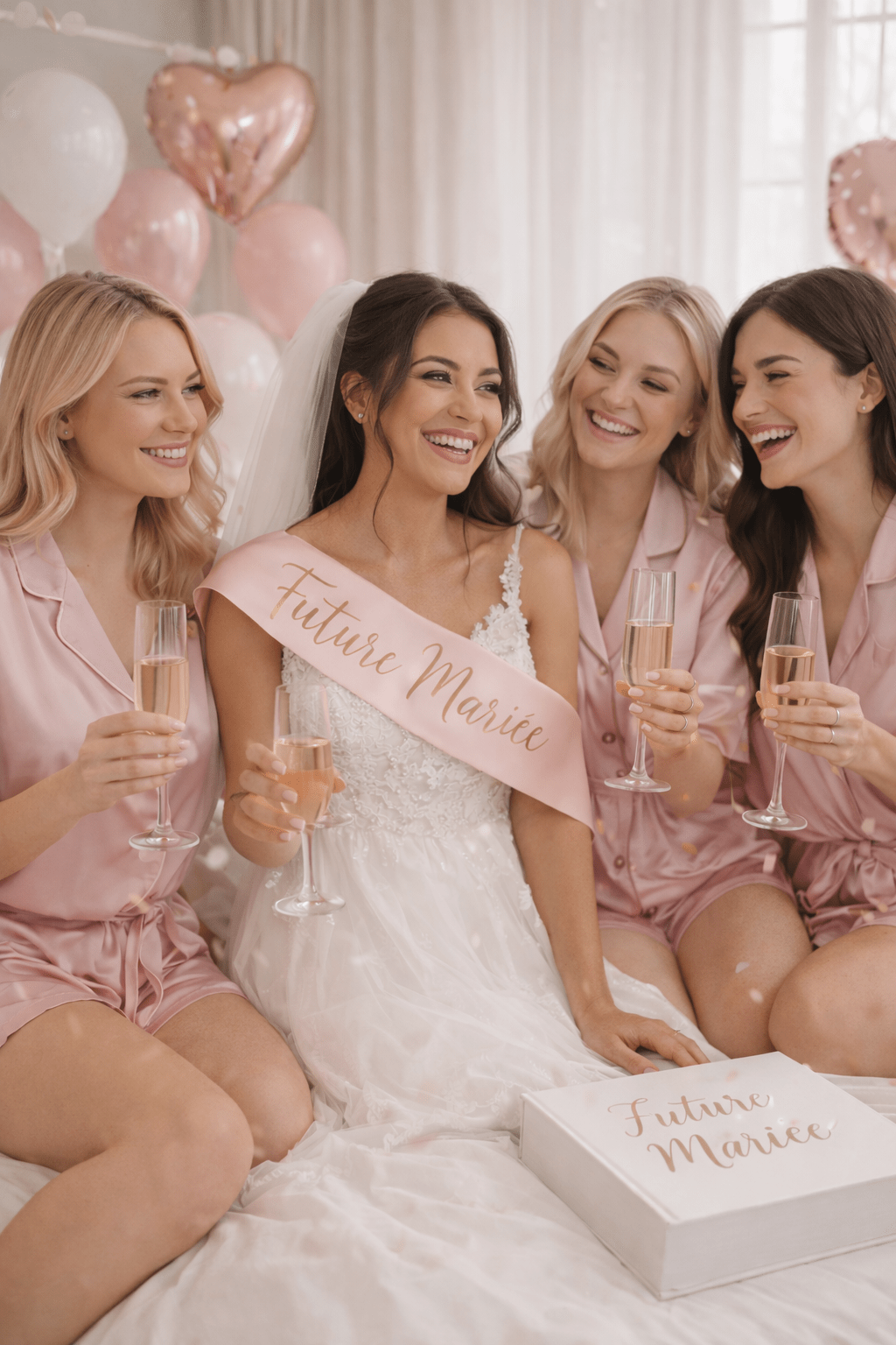 kit 5 écharpes evjf