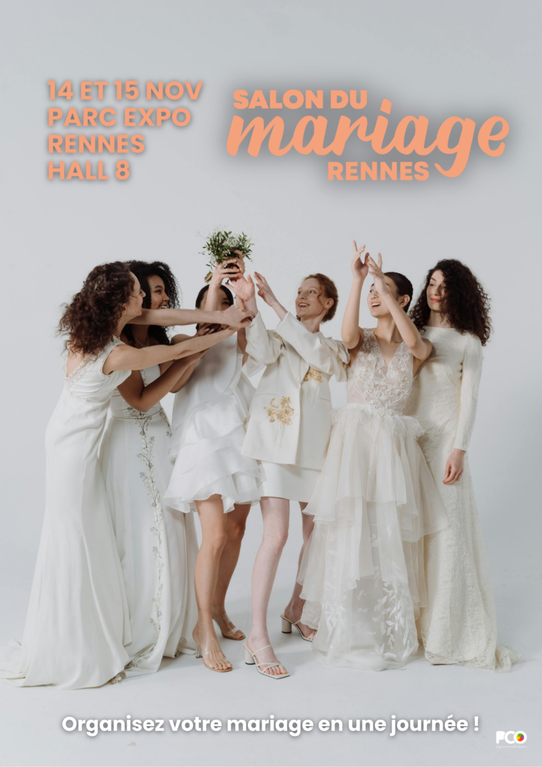 Affiche du salon du mariage de Rennes, les 14 et 15 novembre 2026 au Parc Expo, hall 8.